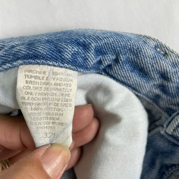 Vtg Lee Cut Off Jean Shorts sz 32 - Picture 6 of 7